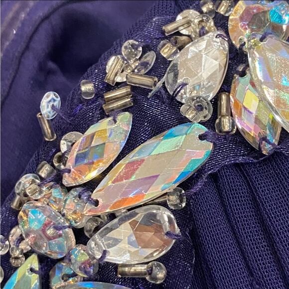 Cache Vintage Formal Strapless Dress 10 Holiday Party Long Dress Gown Y2K Style - Picture 11 of 17